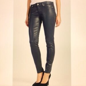 PAIGE Women's Sleek Army Green Skinny Jeans